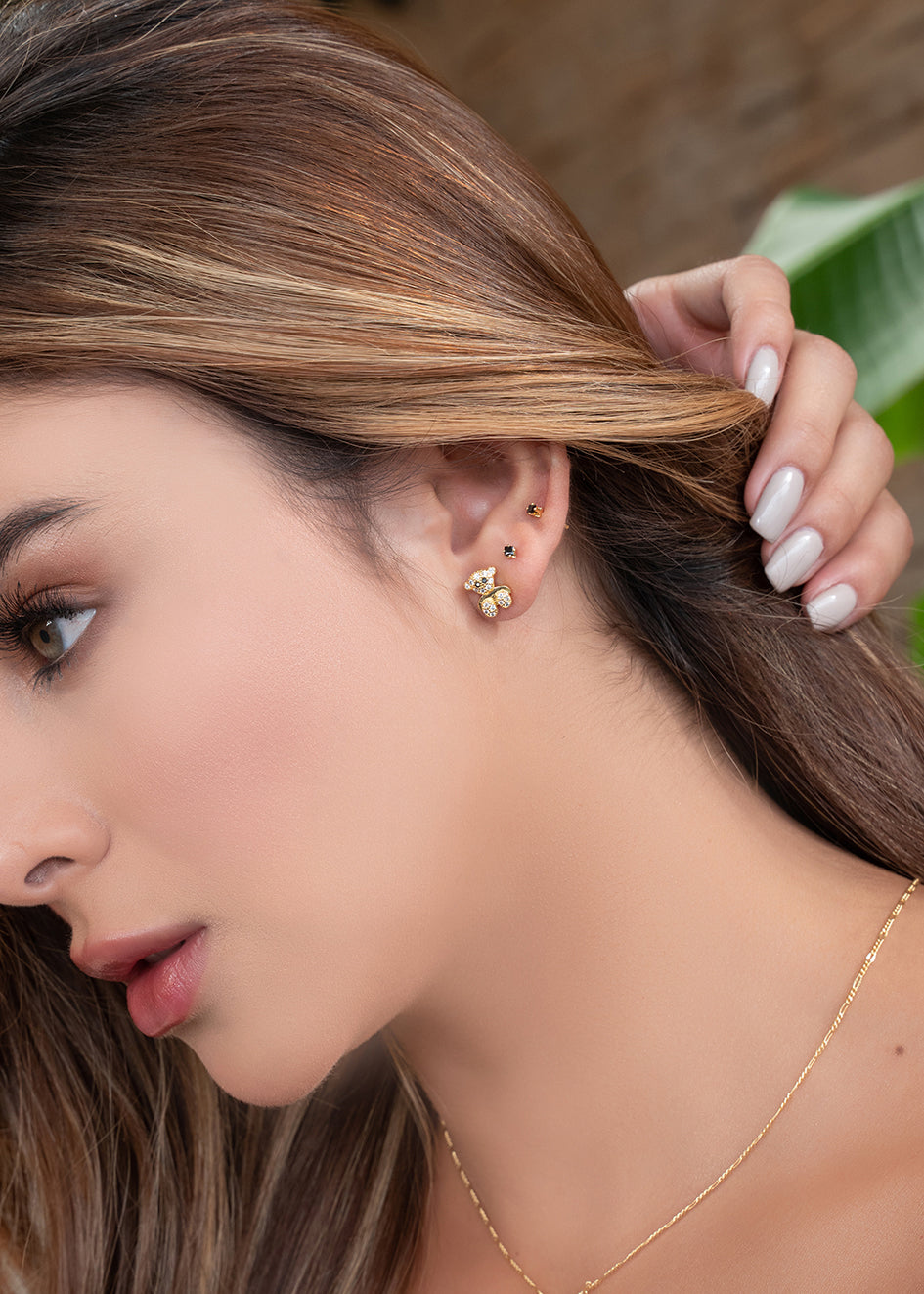 Arete Osito Circonias