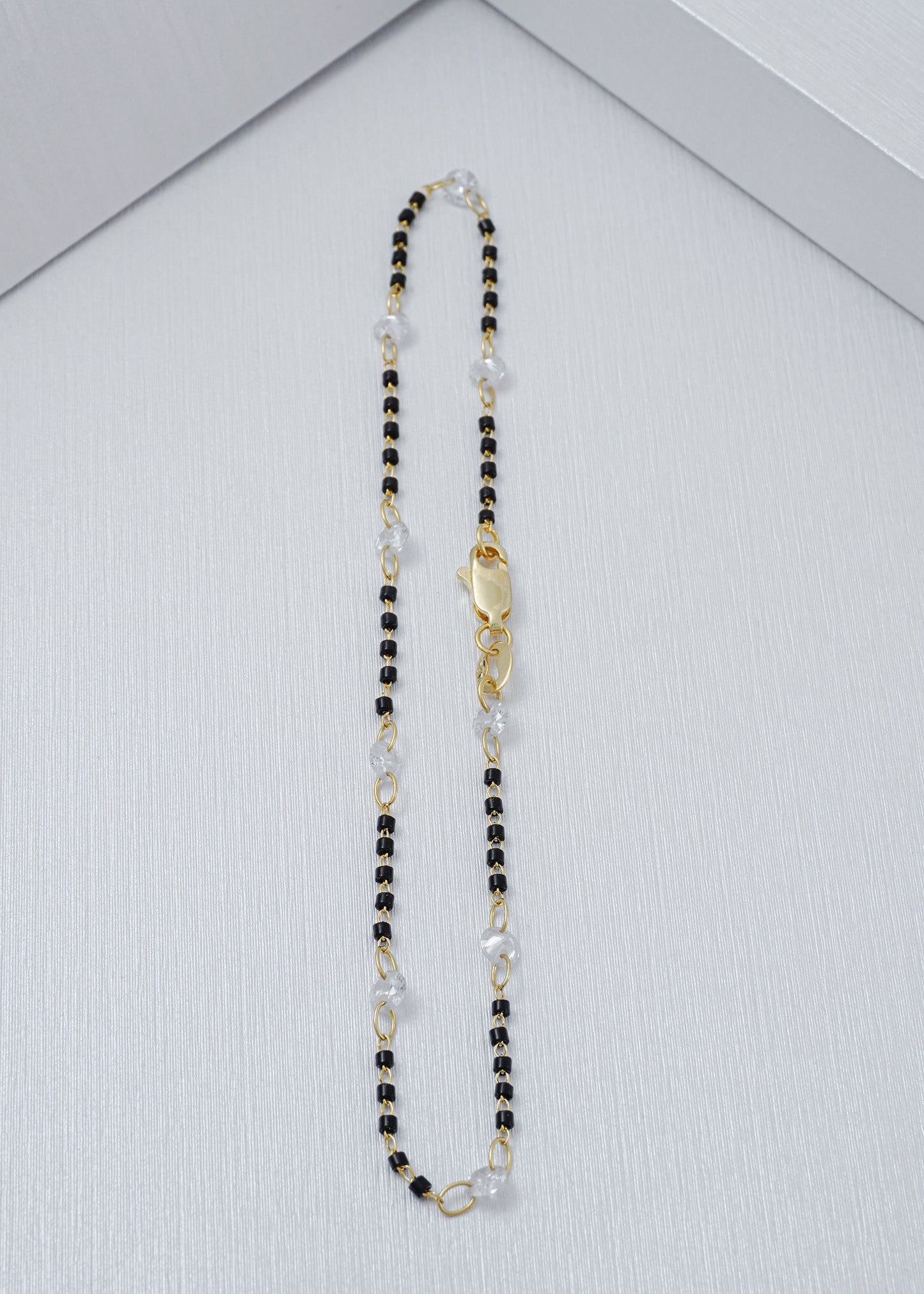 Tobillera Circonia Bicolor 24.5cm