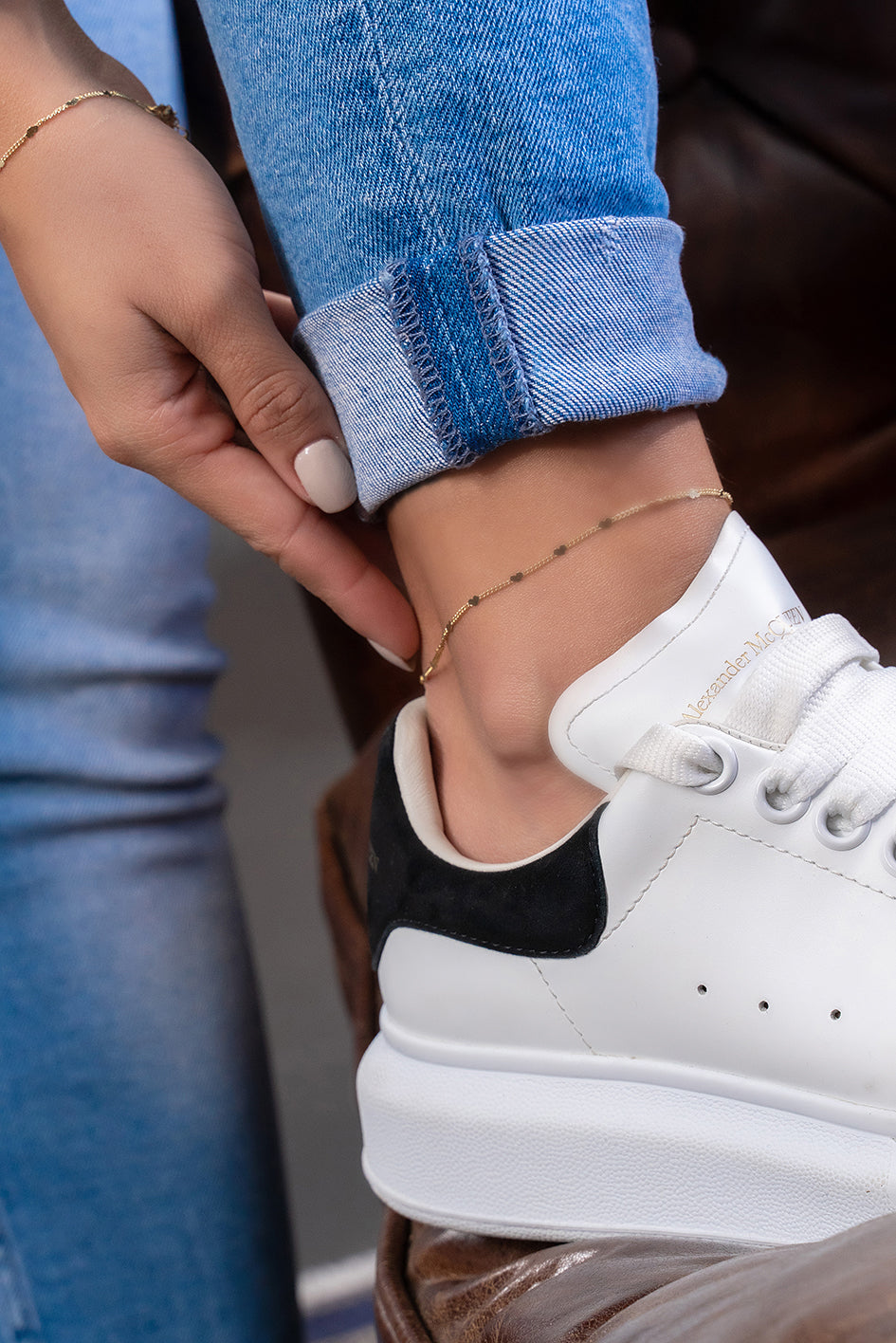 Tobillera Cubana Love ext 23 cms