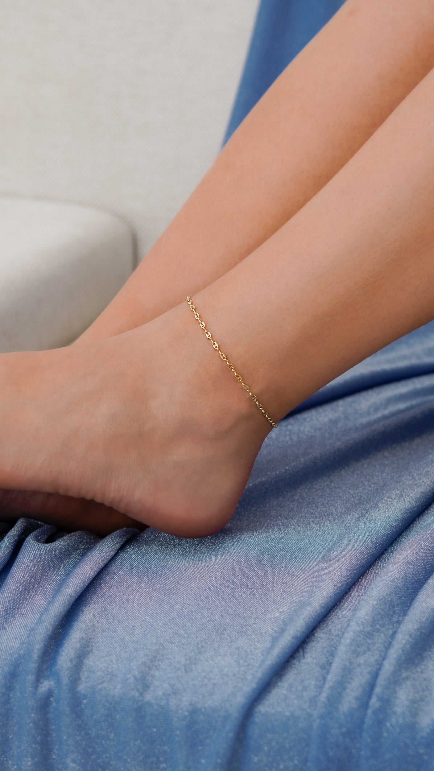 Tobillera Gucci Delgada 24.5 Cms