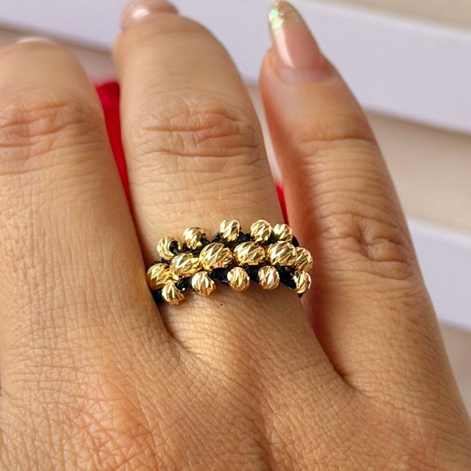 ANILLO TEJIDO TRIPLE CARRIL