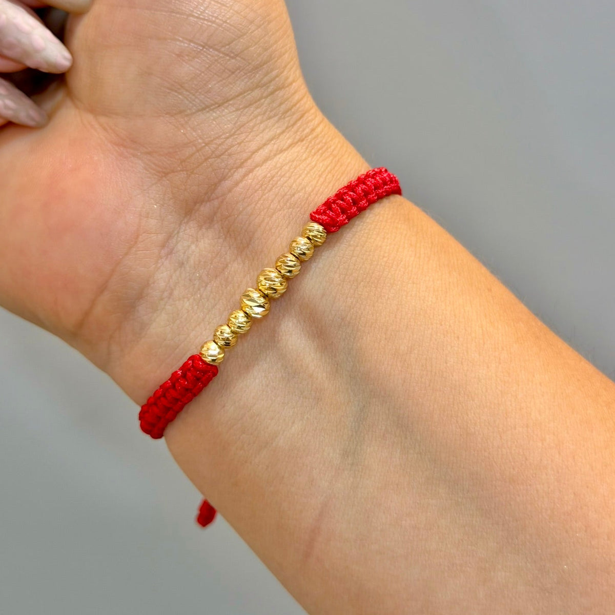 Pulsera Tejida Diamantada