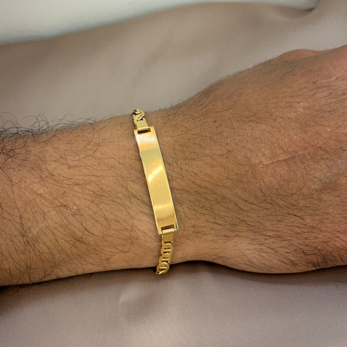 PULSERA ESCALERA PLACA LISA 20CM