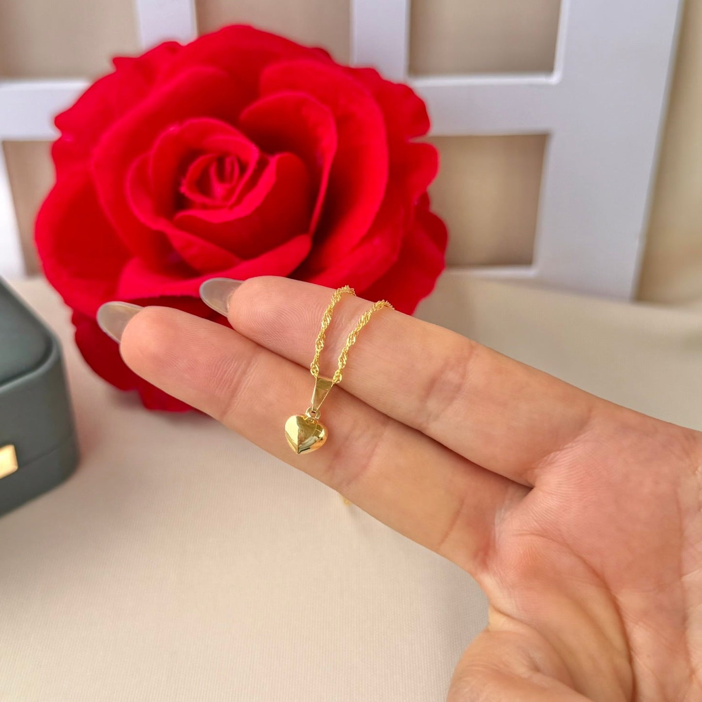 DIJE CORAZON SOPLADO MINI