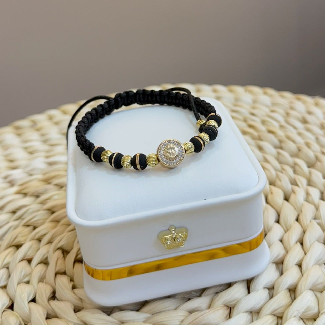 Pulsera signo peso negro