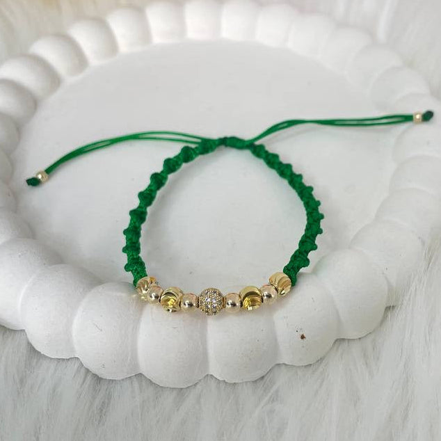 Pulsera tejido espiral