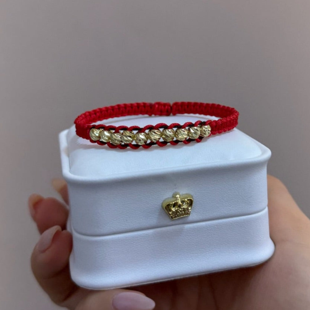 Pulsera entrelasada diamantada