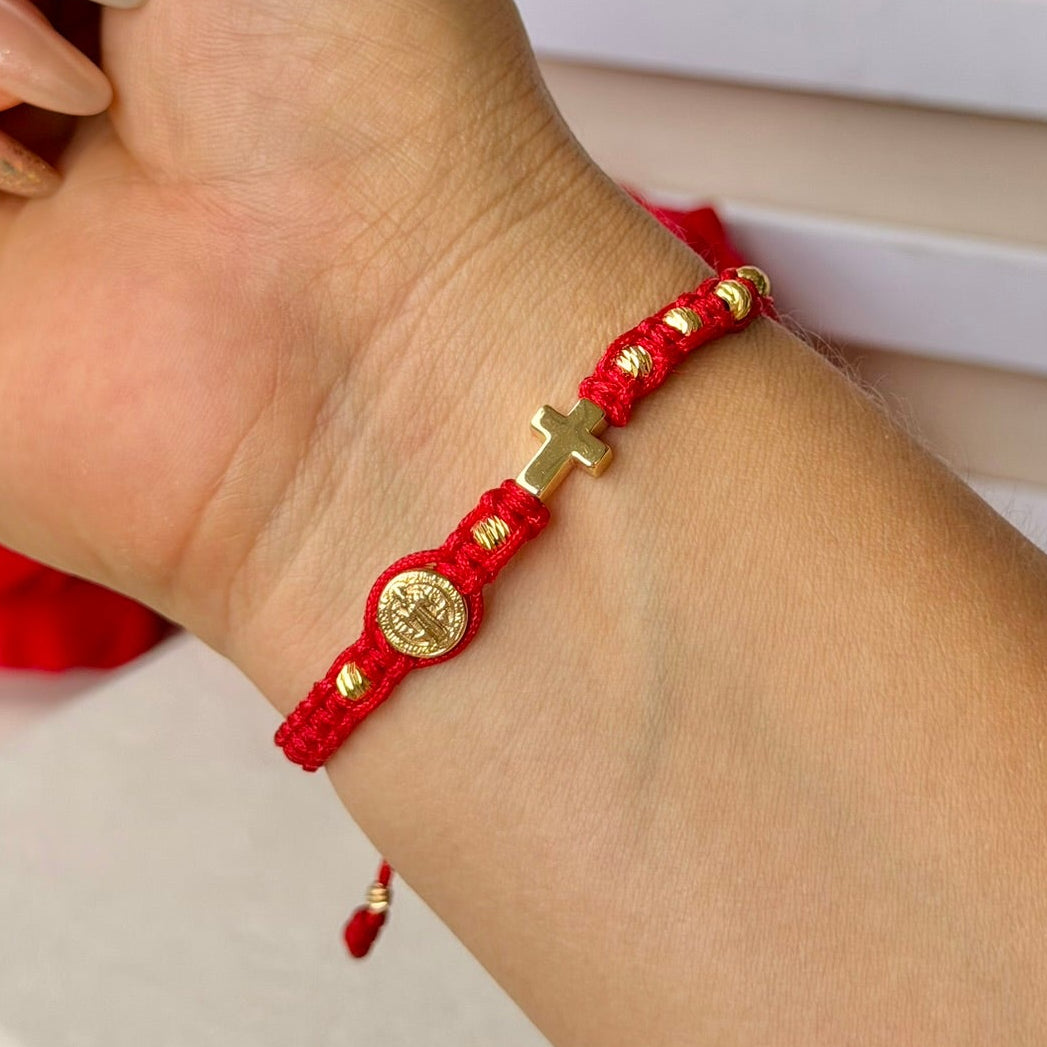PULSERA CRUZ+SAN BENITO
