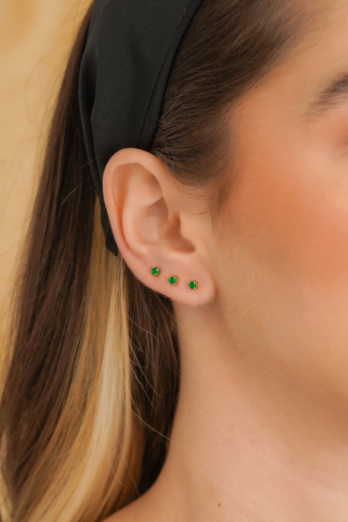 Topo Circonia Verde Caja 2.5mm