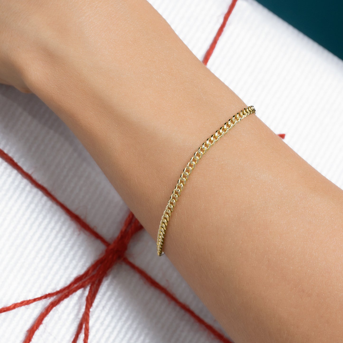 Pulsera Cubana 3 mm 20 Cms