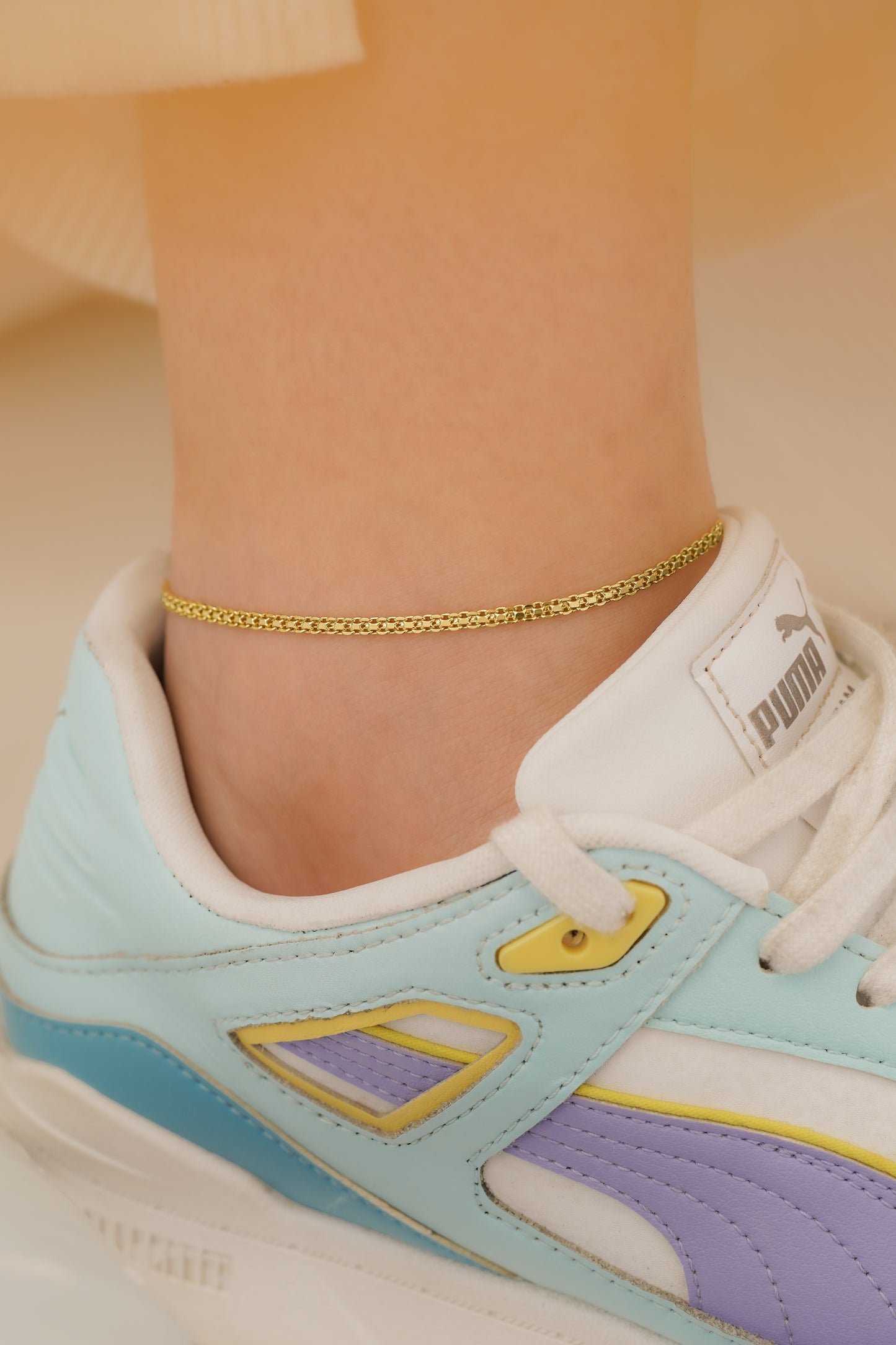 Tobillera Tejido Chino 3 Mm 24.5 Cms