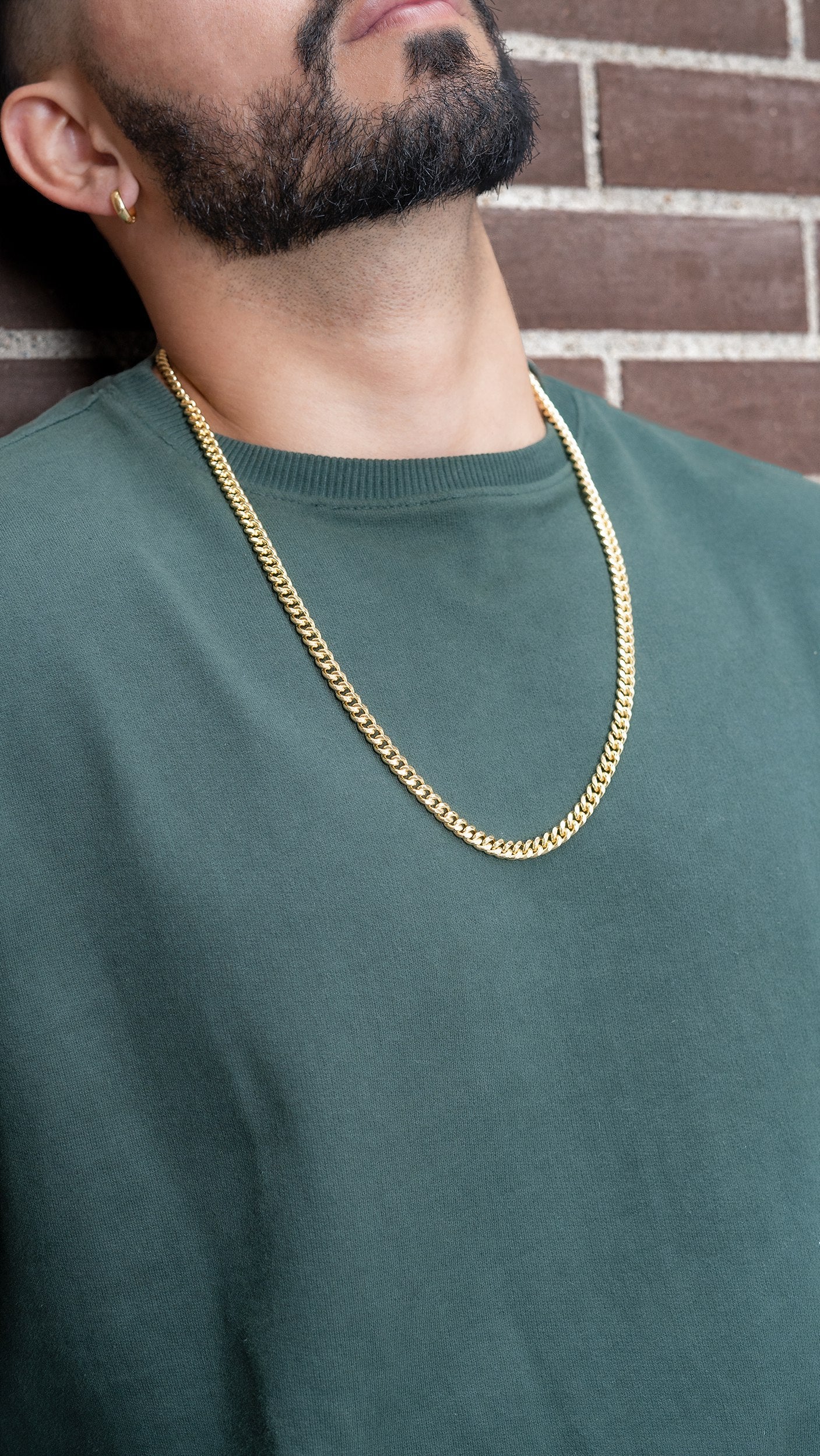 Cadena Tejido Cubana 6.8 mm 70 Cms