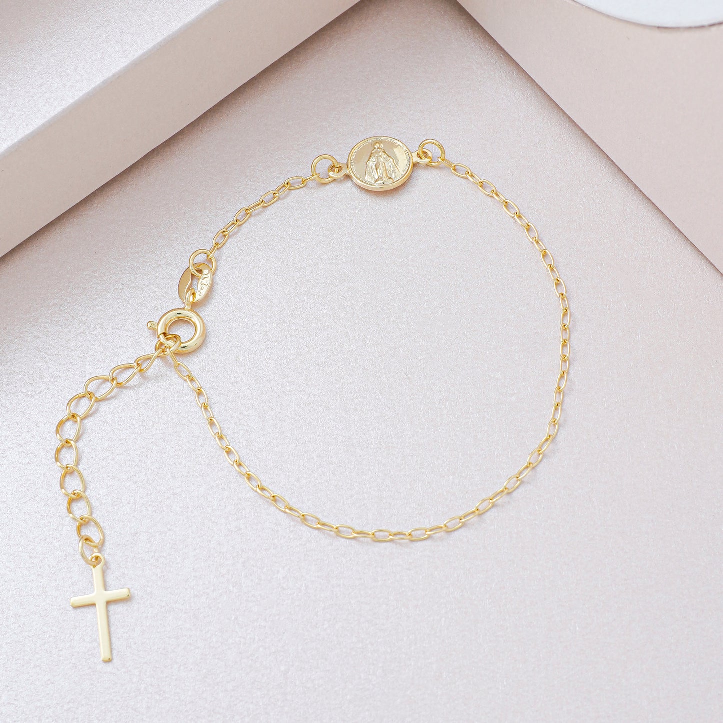 Pulsera Virgen Milagrosa 16.5 Cms Extensor