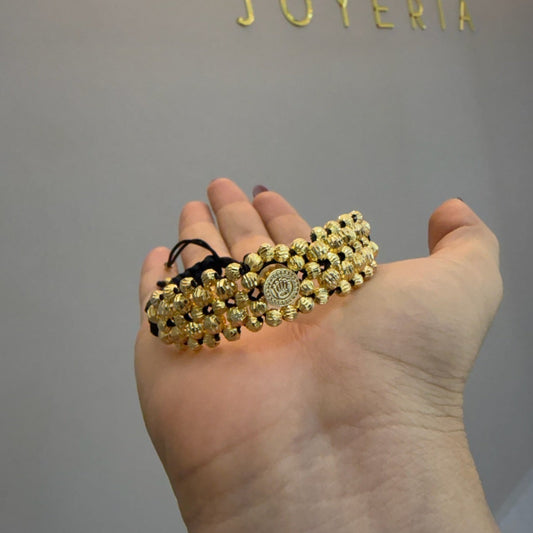 Pulsera 5 carriles diamantada