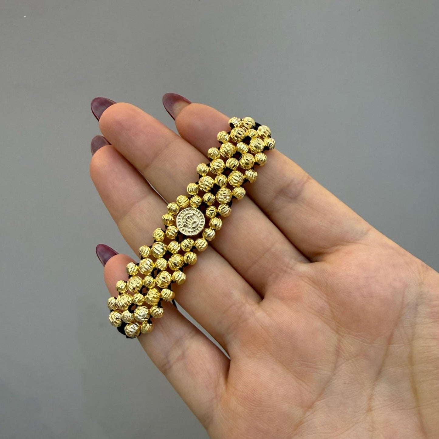 Pulsera 5 carriles diamantada