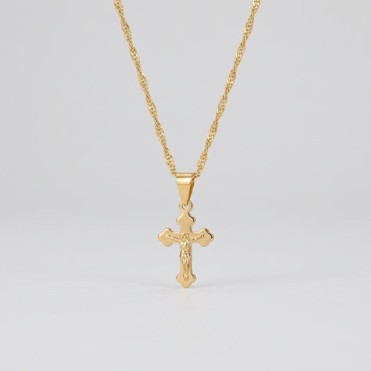 SET CADENA + DIJE CRUZ INRI