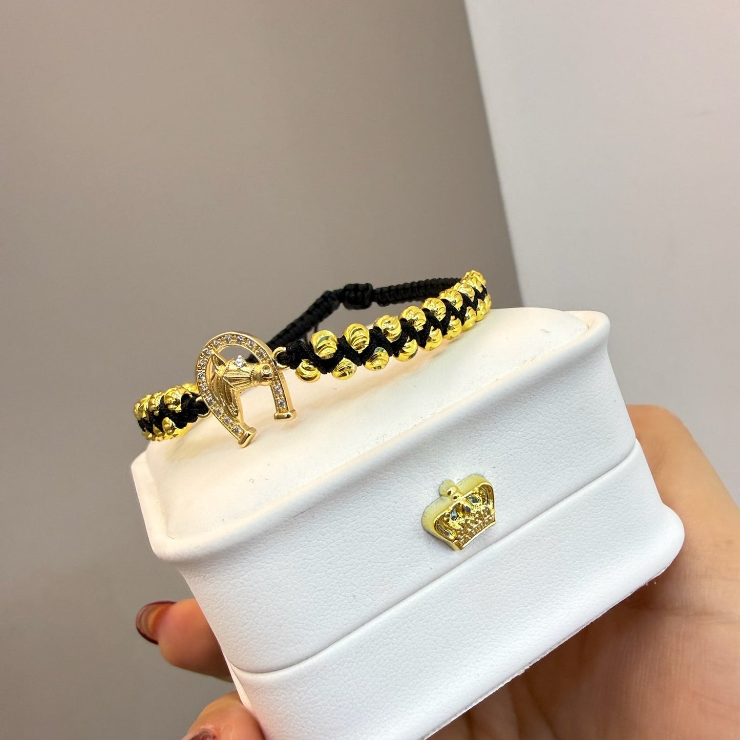 Pulsera con herradura de caballo balin Italiano