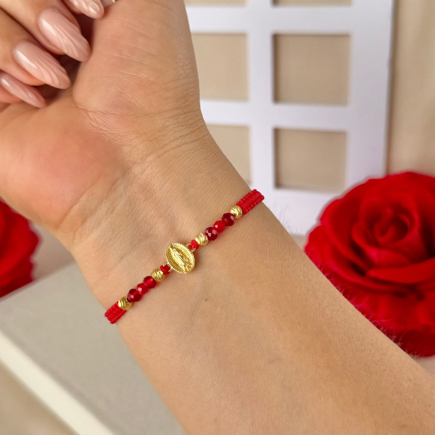 PULSERA TEJIDA VIRGEN DE GUADALUPE