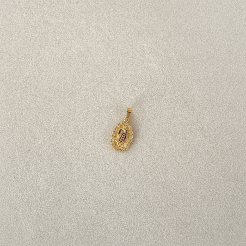 DIJE GUADALUPE CIRCON MIX 12X25MM
