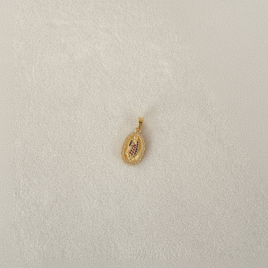 DIJE GUADALUPE CIRCON MIX 12X25MM