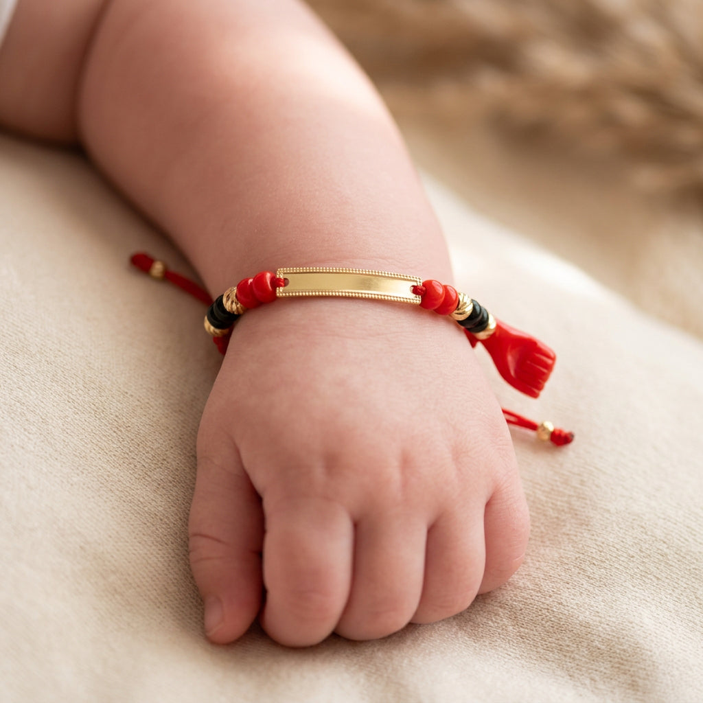 Manito Protectora – Pulsera Personalizada para Bebé