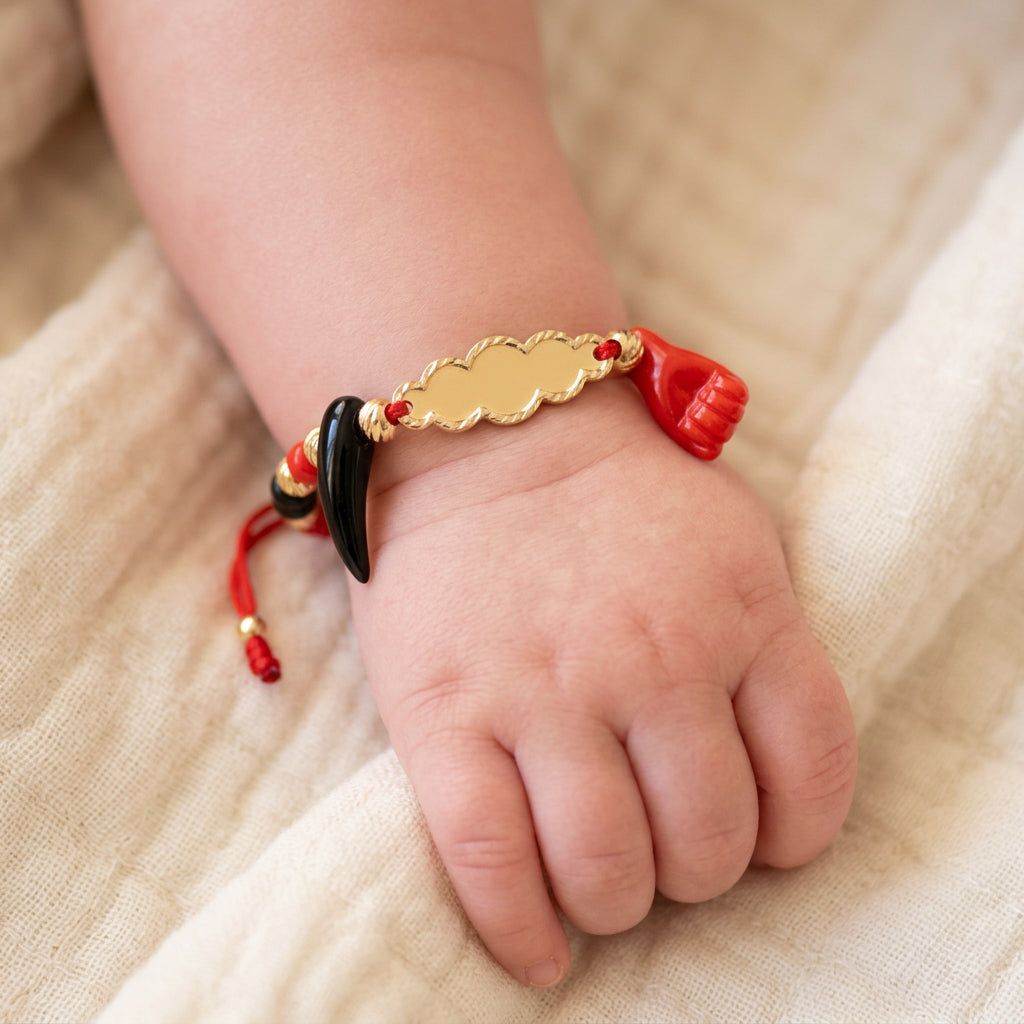 Doble Protección – Pulsera Personalizada para Bebé