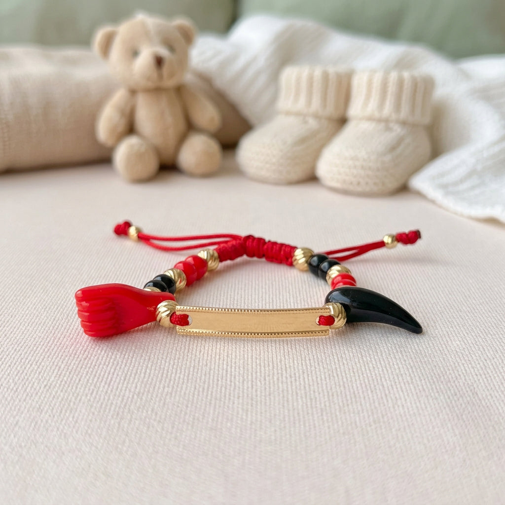 Doble Protección – Pulsera Personalizada para Bebé