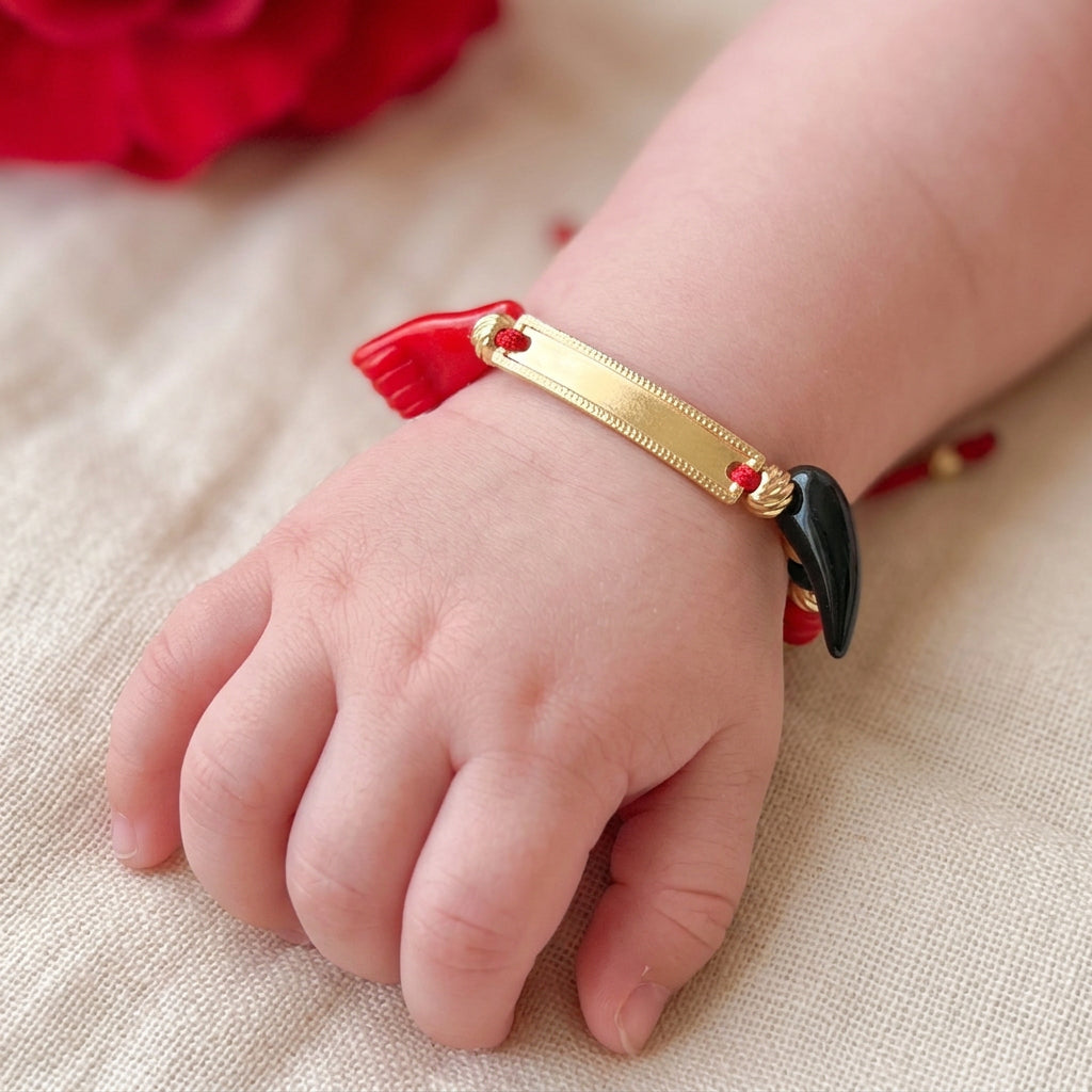 Doble Protección – Pulsera Personalizada para Bebé