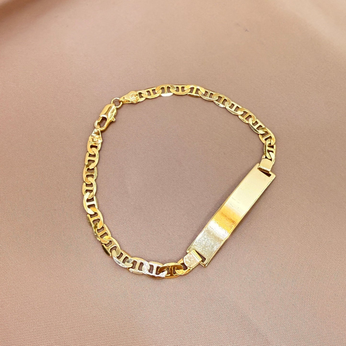 PULSERA ESCALERA PLACA LISA 20CM