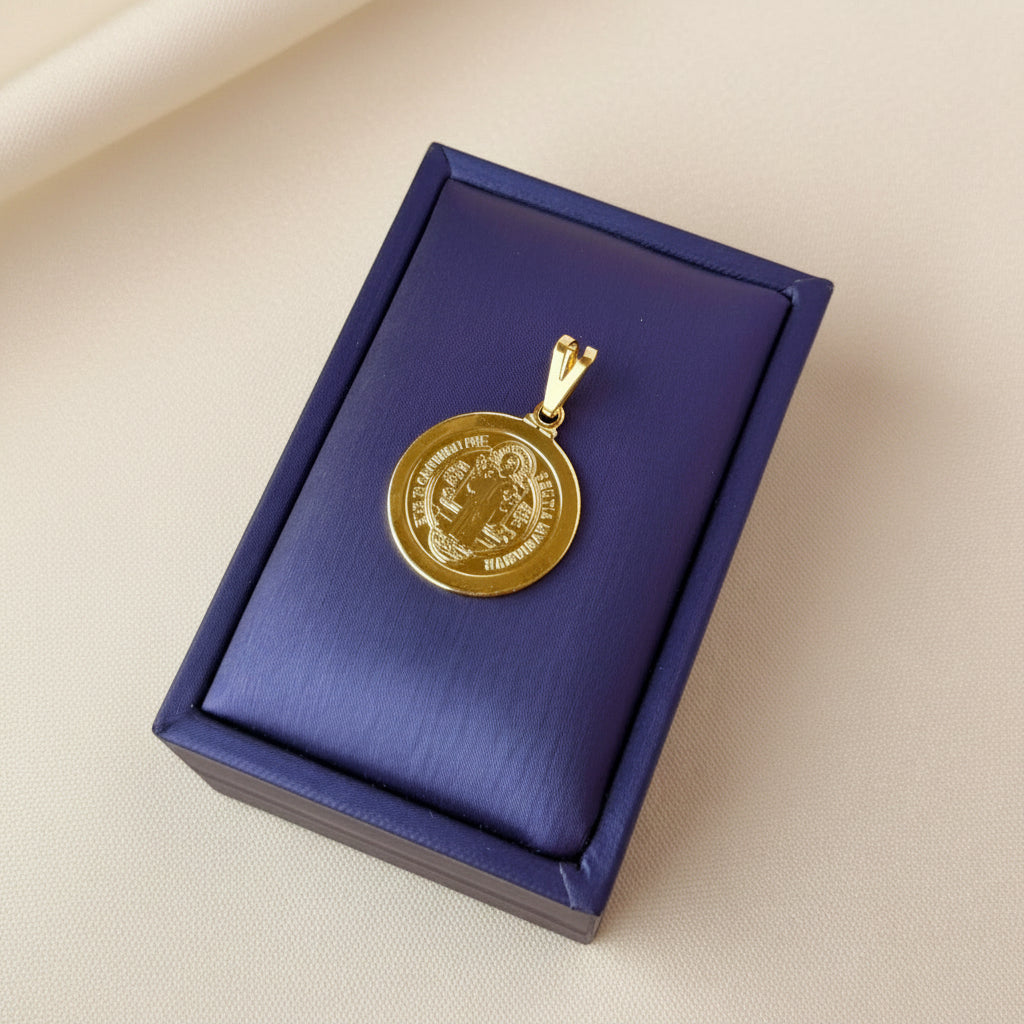 DIJE MEDALLA SAN BENITO GRANDE