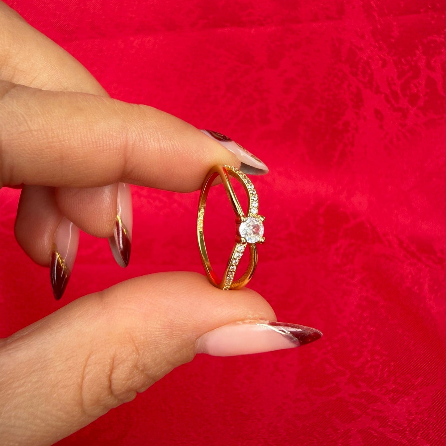 ANILLO SOLITARIO INFINITO CIRCON