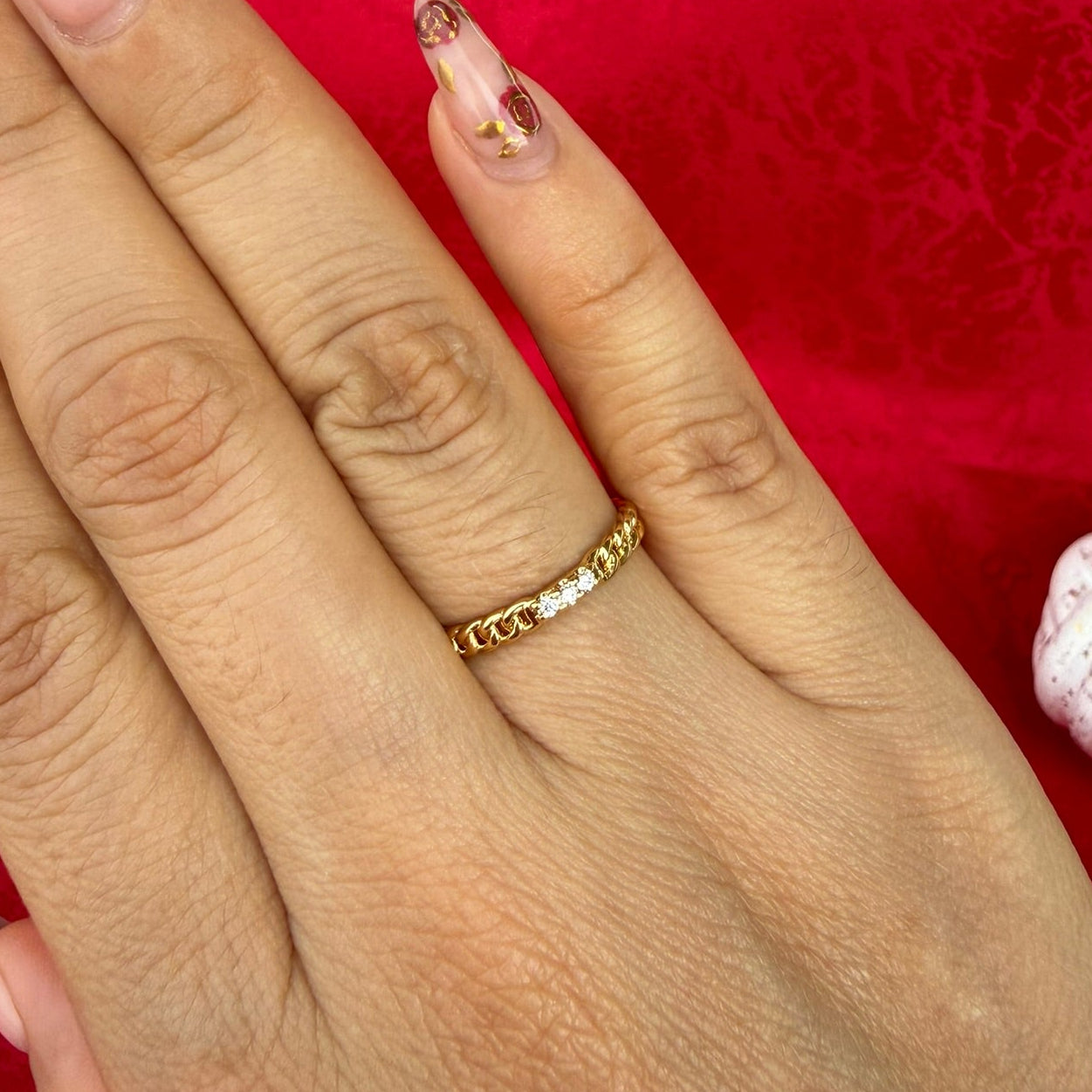 ANILLO CUBANO CIRCON X3