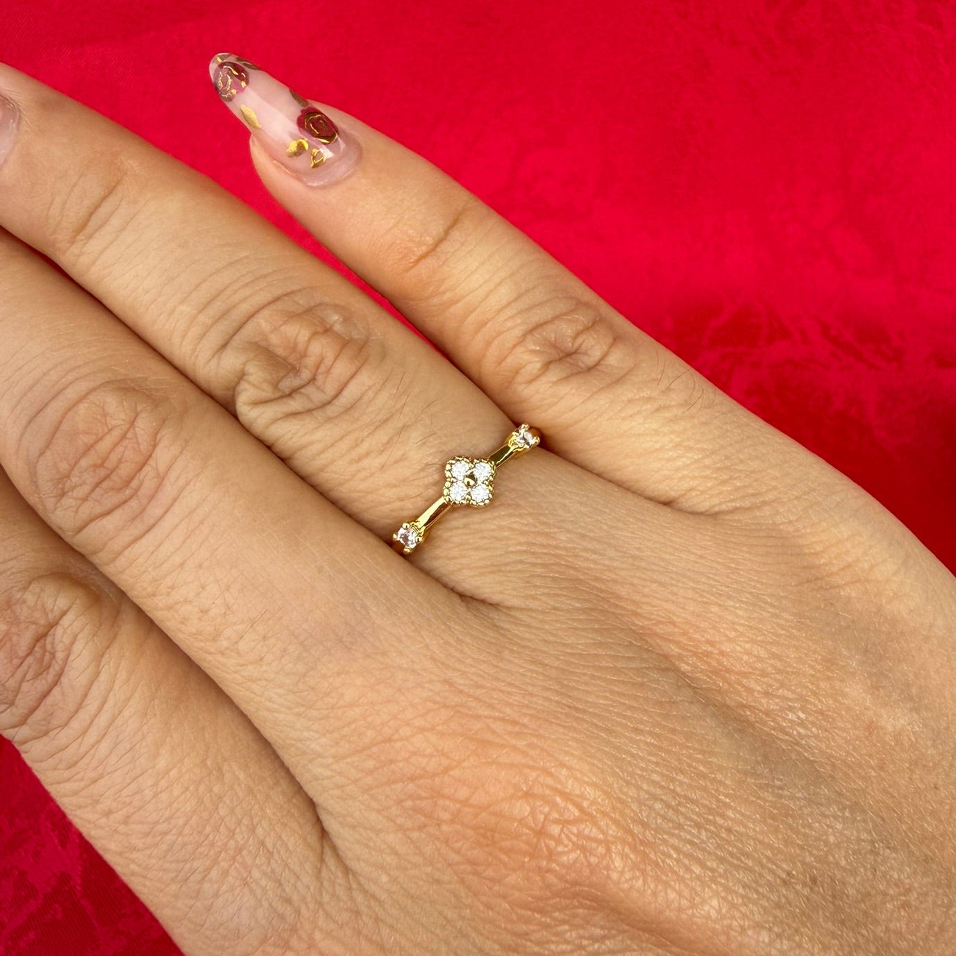 ANILLO TREBOL X1 CIRCON X2