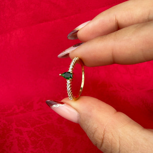 ANILLO GOTA MICROCIRCON LADOS