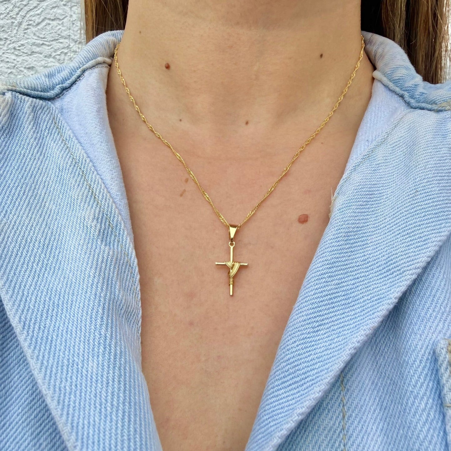SET DIJE CRUZ DE PALO CON ALAMBRE