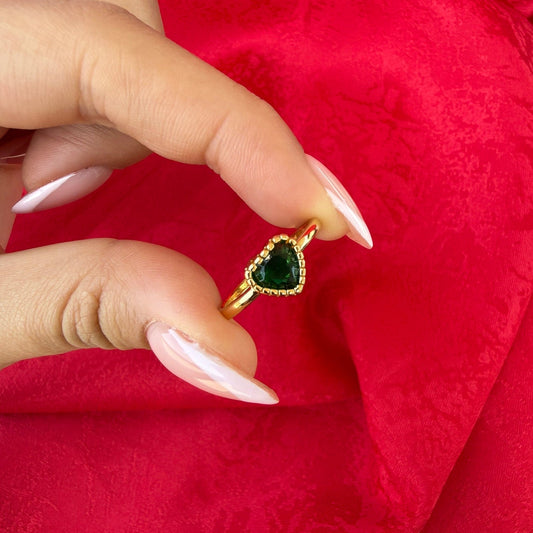 ANILLO PIEDRA CORAZON
