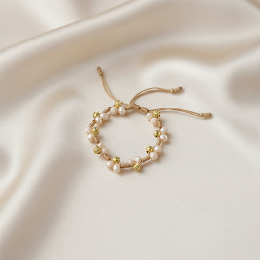 PULSERA TEJIDA MURANOS