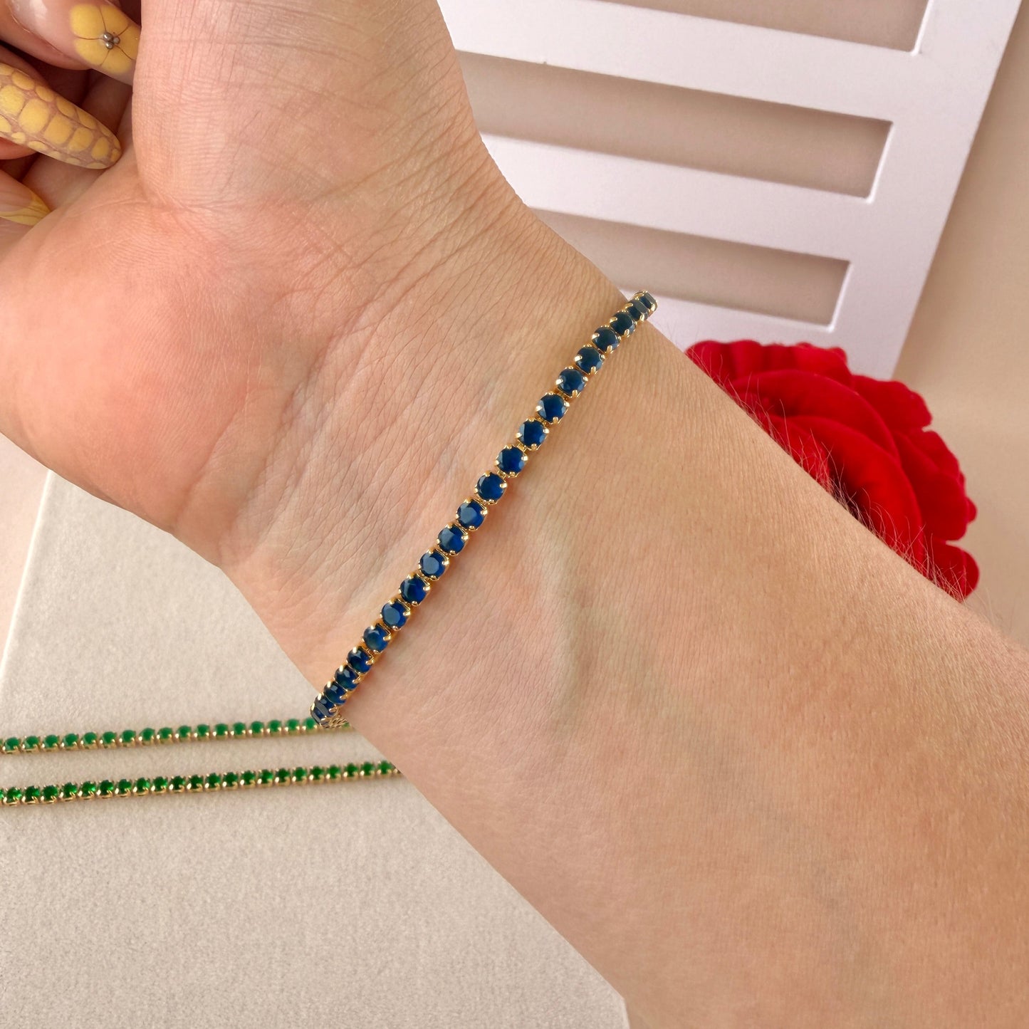 P CIRCONIAS AZUL UNISEX 16 CMS + EXTENSOR