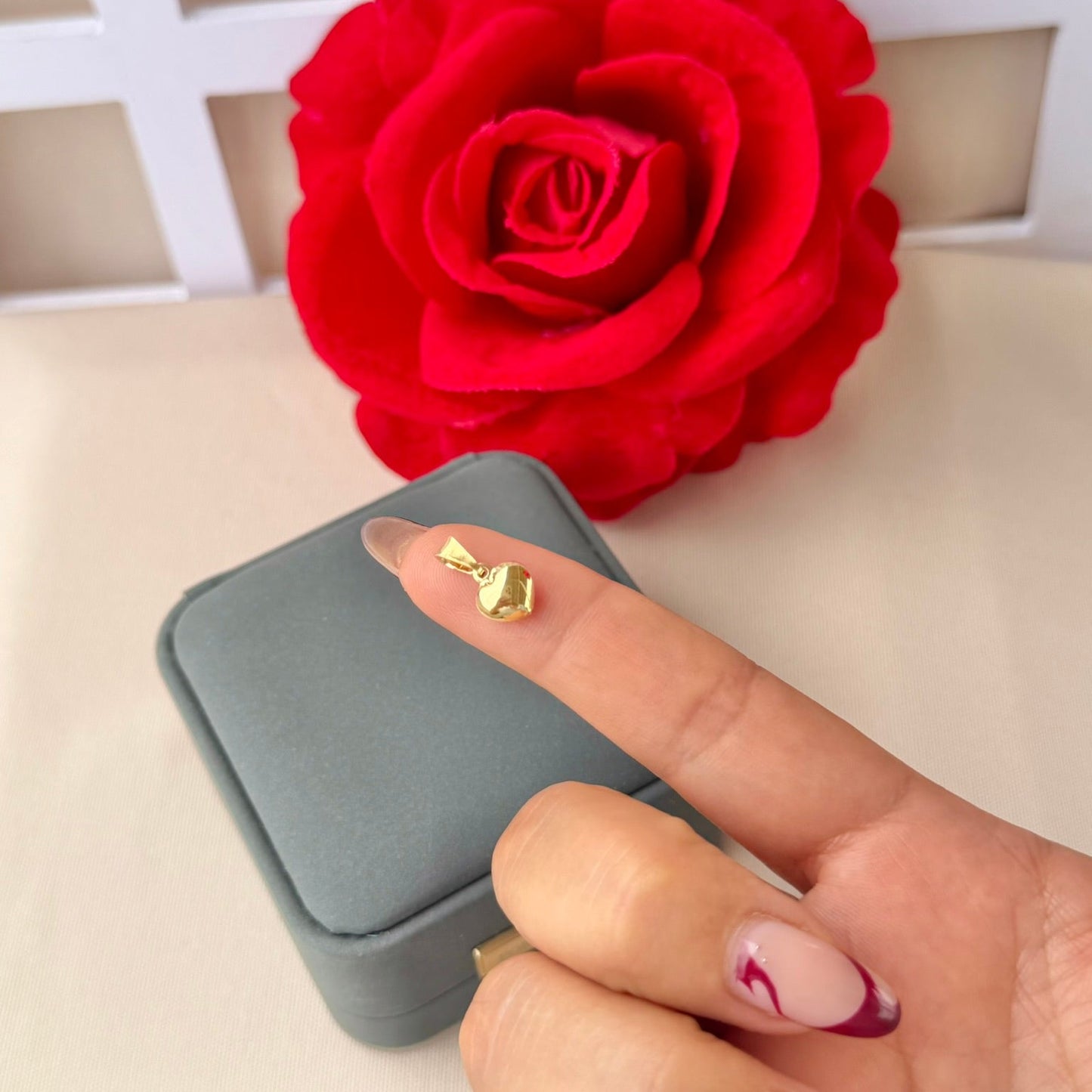 DIJE CORAZON SOPLADO MINI