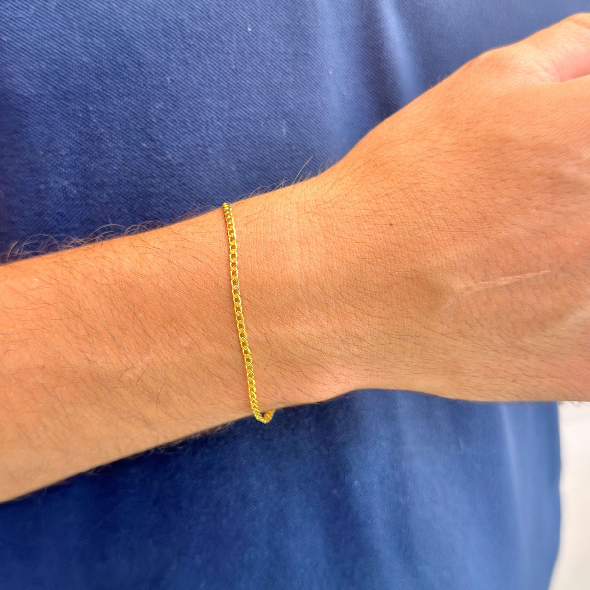 PULSERA CUBANA 2MM 20CM