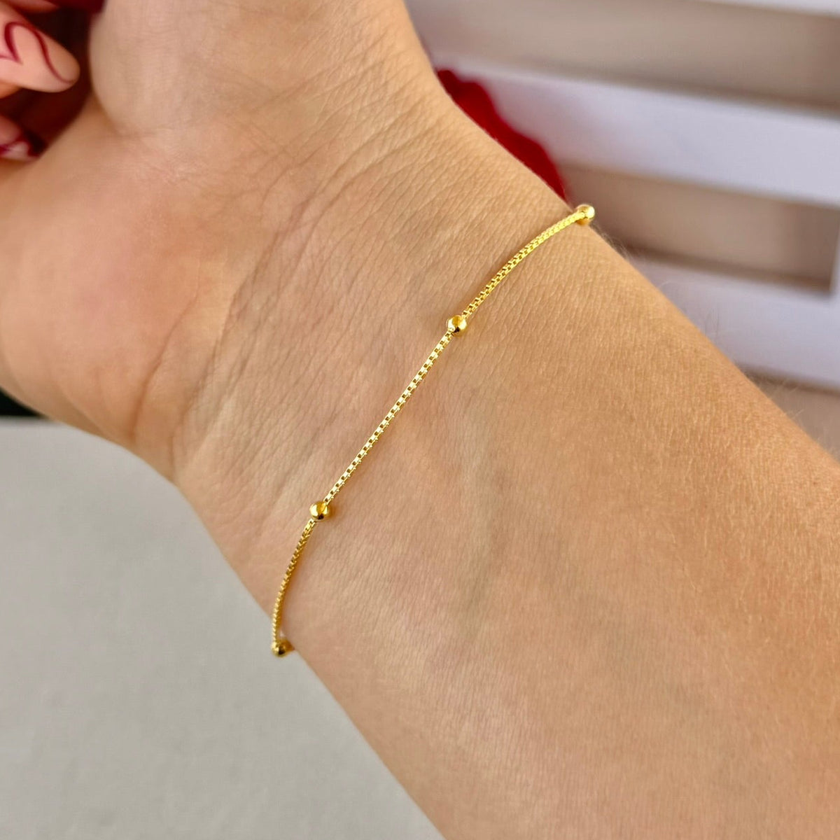PULSERA VENECIANA 0.8MM BALIN 18CM