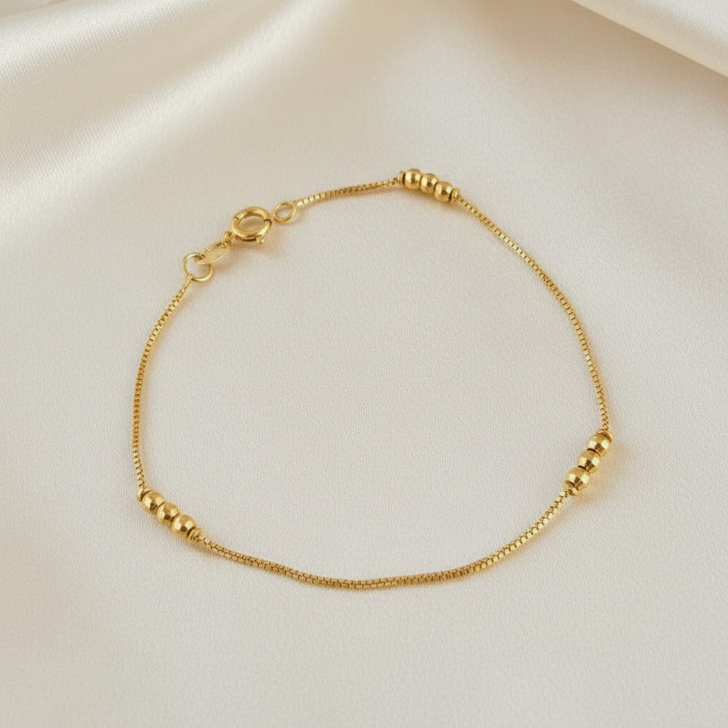 PULSERA VENECIANA BALIN DIAMANTADO 18 CM