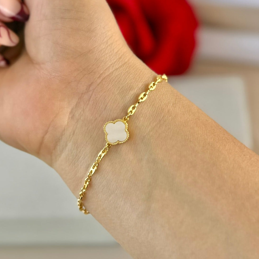 PULSERA GUCCI TREBOL X1 3MM 18CM