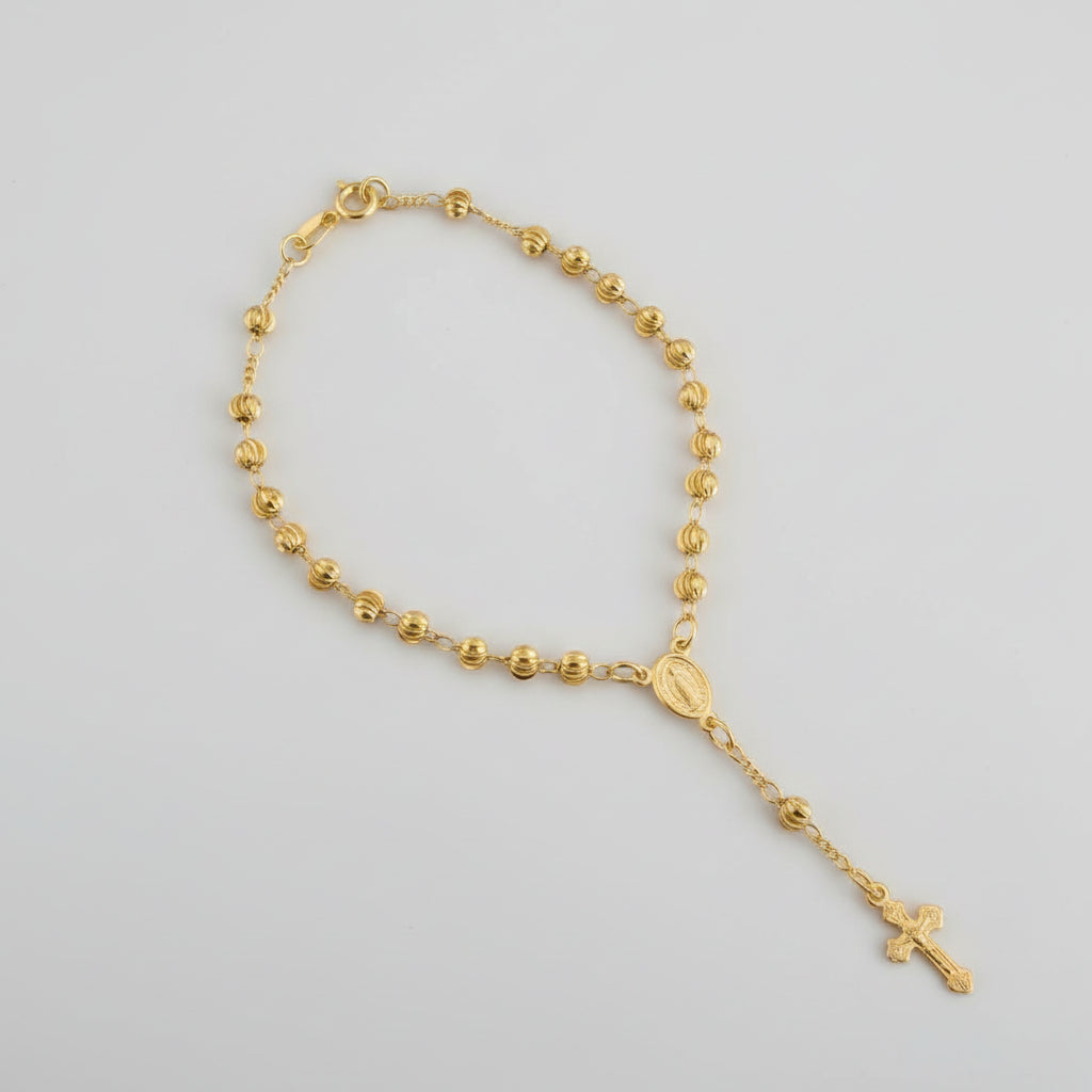PULSERA DENARIO MILAGROSA 3,8MM 19CM
