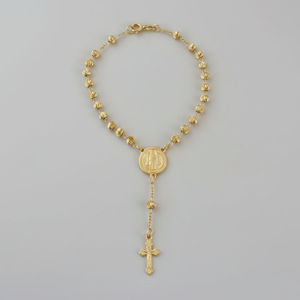 PULSERA DENARIO SAN BENITO 3,8MM 19CM