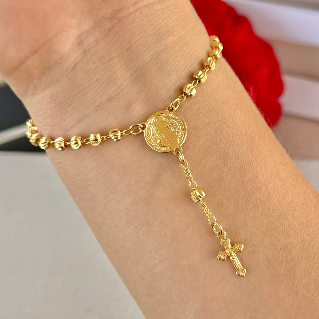 PULSERA DENARIO SAN BENITO 3,8MM 19CM