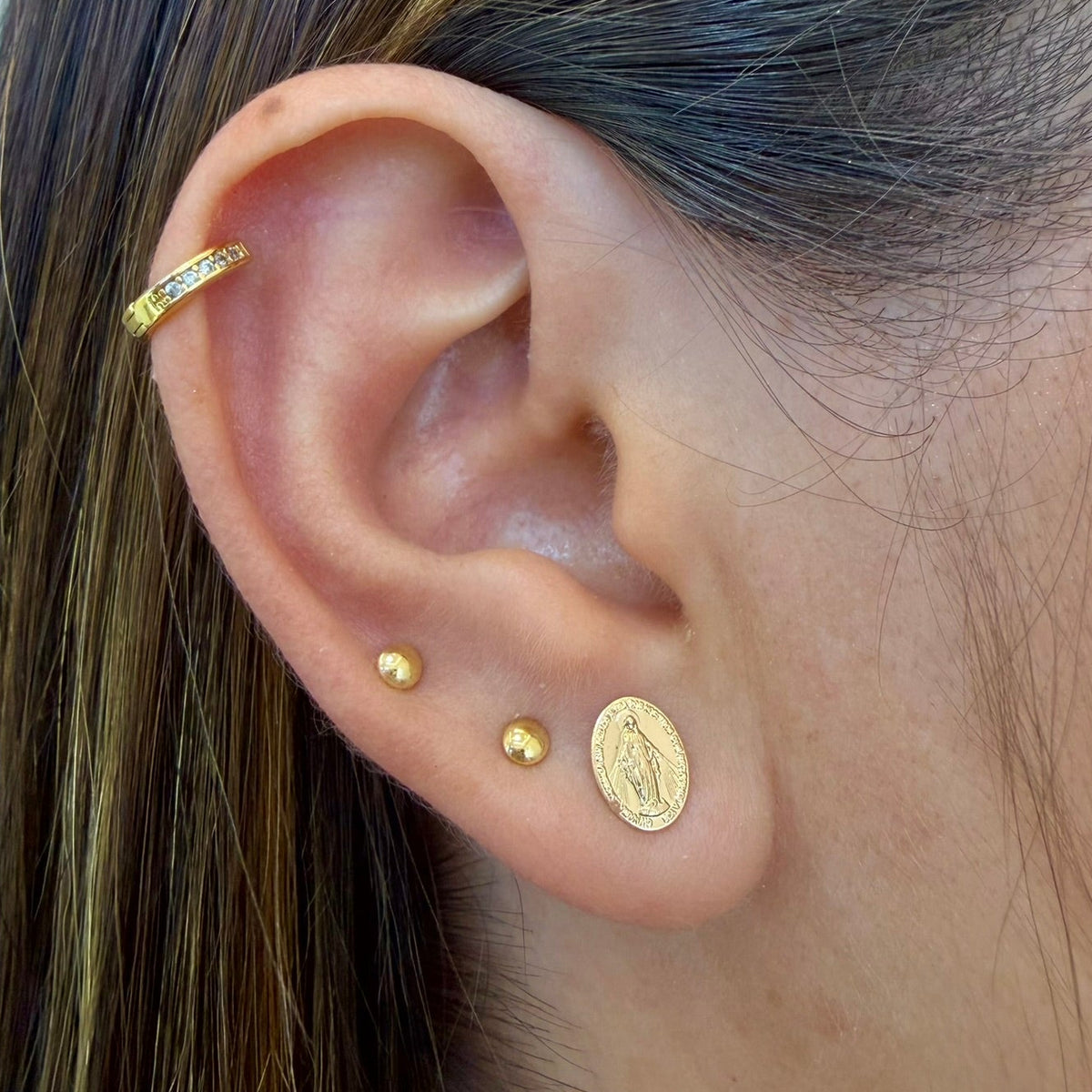 Aretes Virgen Milagrosa
