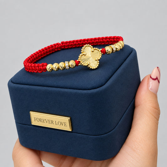 PULSERA TREBOL CON RONDELES