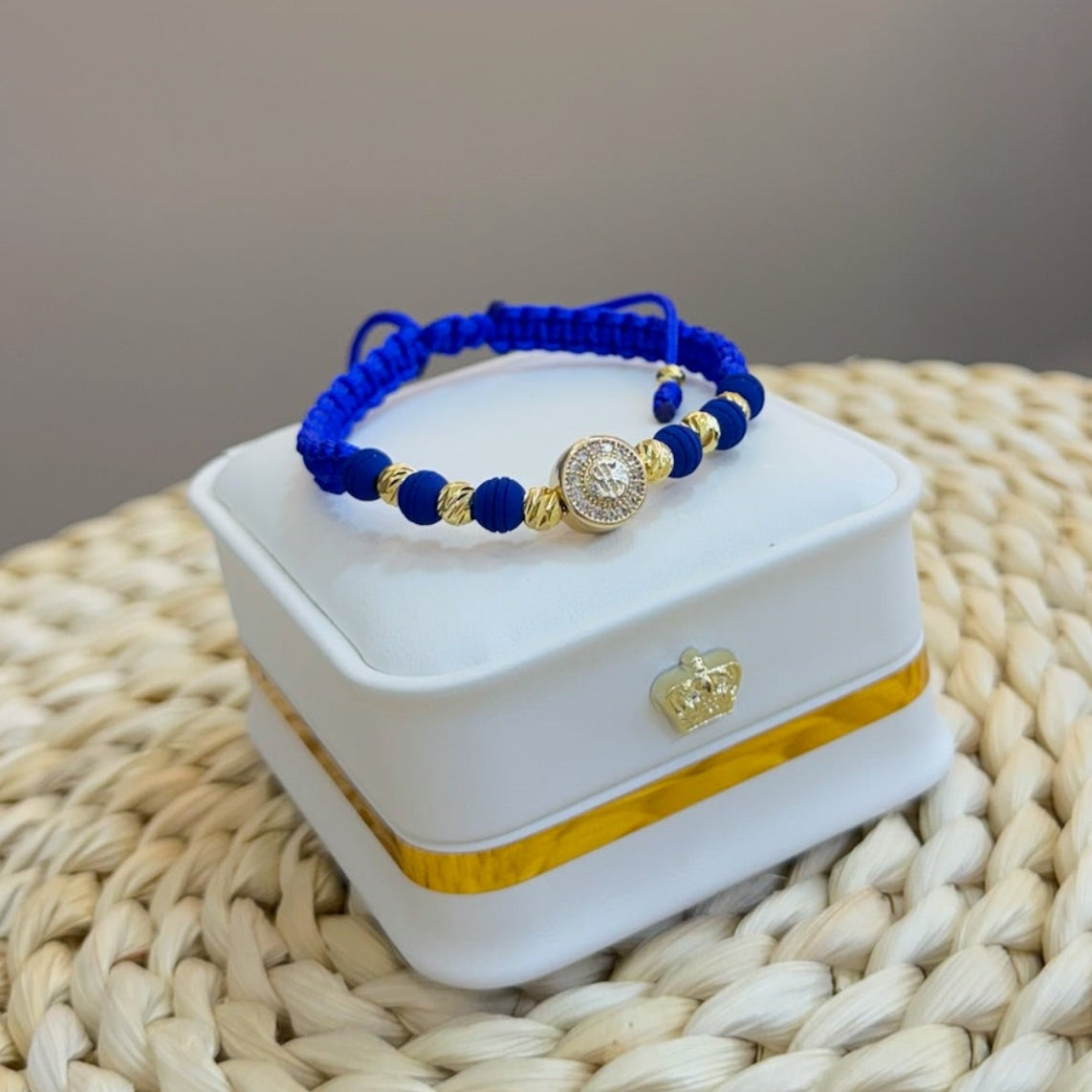 Pulsera signo peso azul