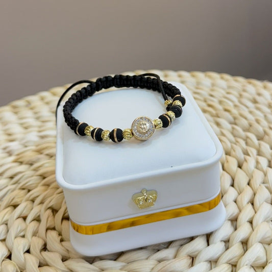 Pulsera signo peso negro